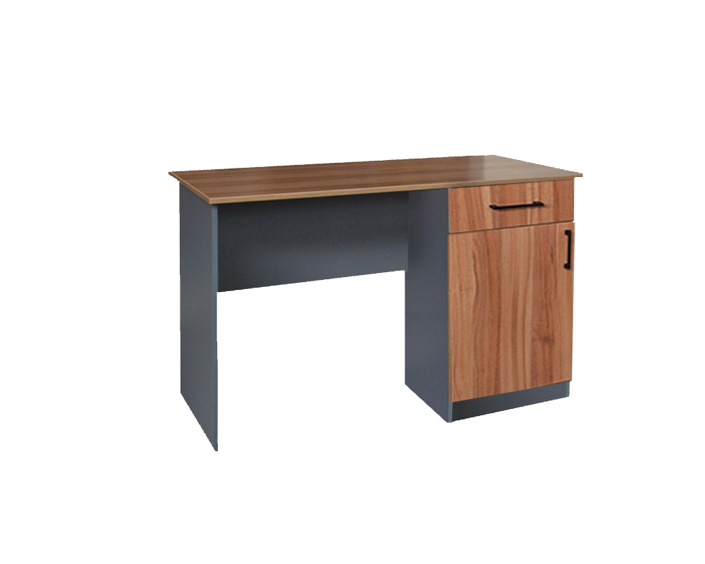 Стіл письмовий однотумбовий серія "БЮРО" СП-1Я (ДСП ліон, антрацит) Сільф